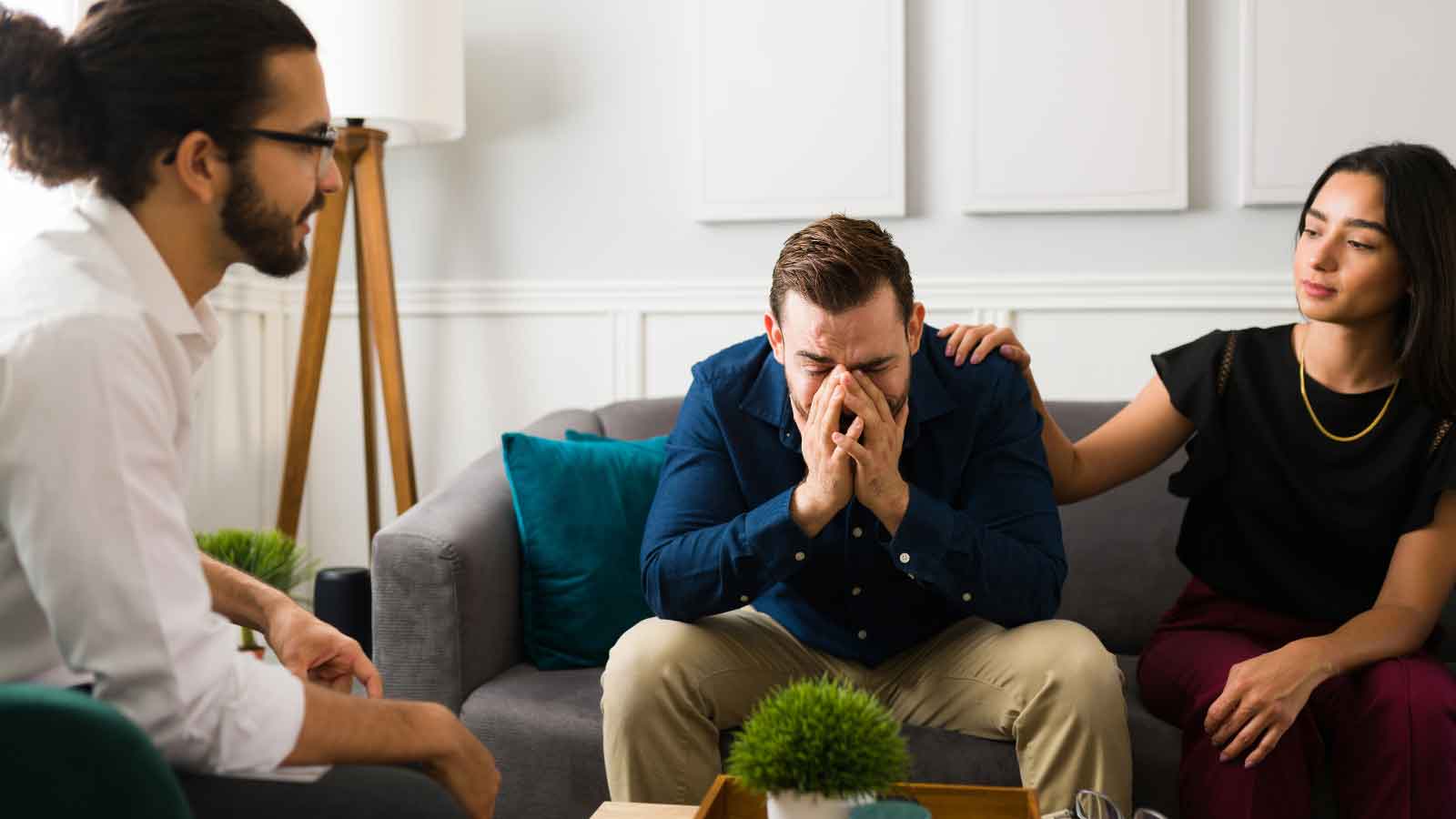 Couples-in-a-therapy Couples in a therapy.